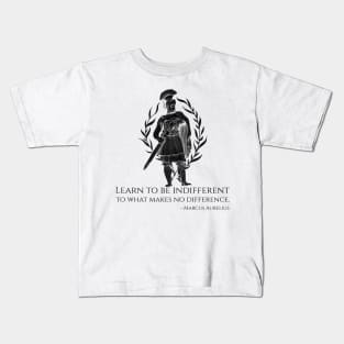 Motivational Stoic Philosophy Caesar Marcus Aurelius Kids T-Shirt